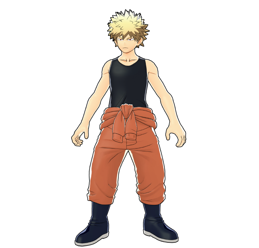 Il costume per il volontariato di Katsuki Bakugo.
Si è caricato urlando