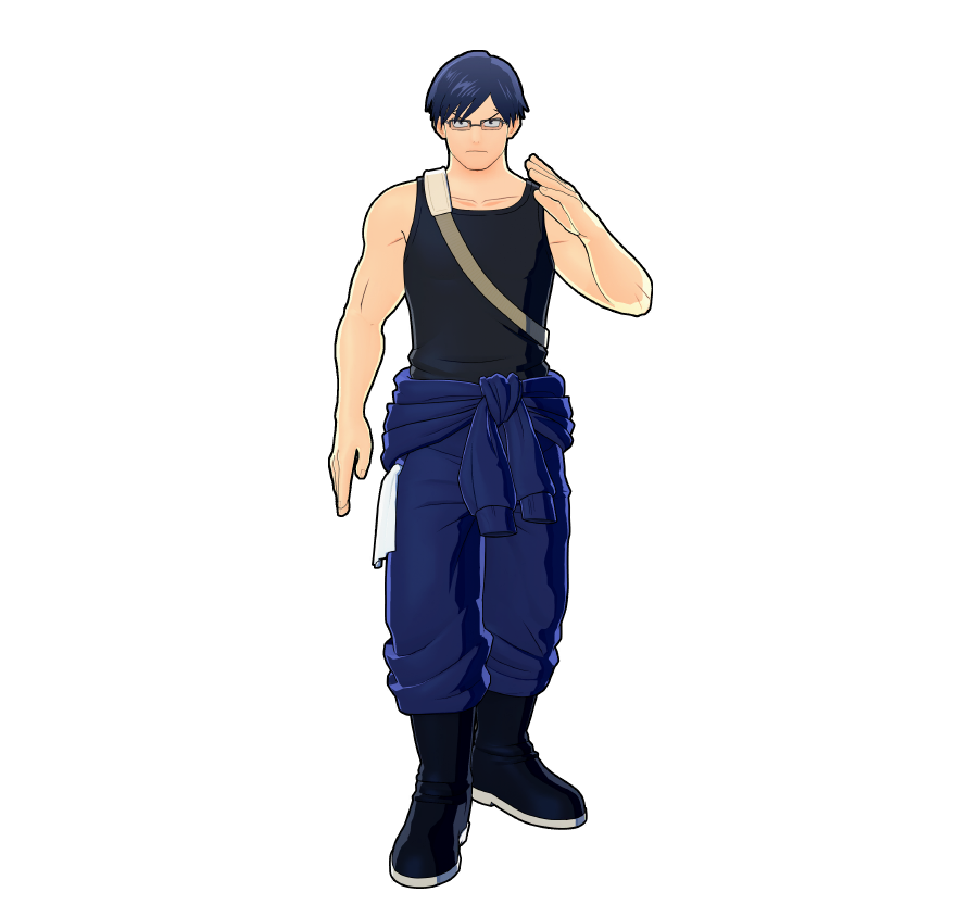 Il costume per il volontariato di Ten'ya Iida.
Se il rappresentante di classe è al comando, andrà tutto liscio.