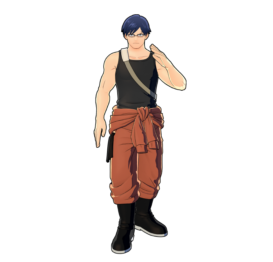 Il costume per il volontariato di Ten'ya Iida.
Se il rappresentante di classe è al comando, andrà tutto liscio.