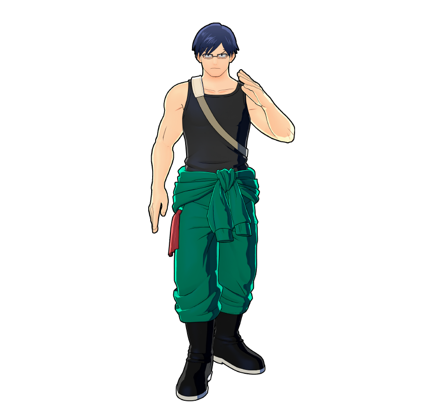Il costume per il volontariato di Ten'ya Iida.
Se il rappresentante di classe è al comando, andrà tutto liscio.