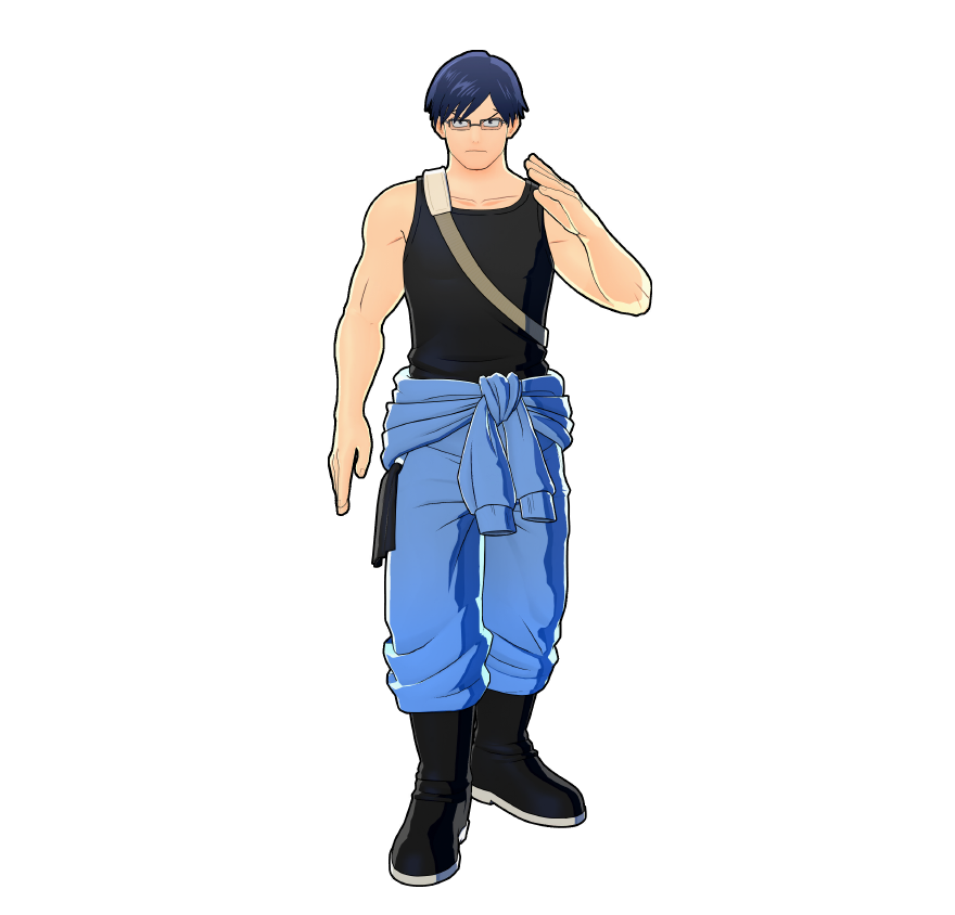 Il costume per il volontariato di Ten'ya Iida.
Se il rappresentante di classe è al comando, andrà tutto liscio.