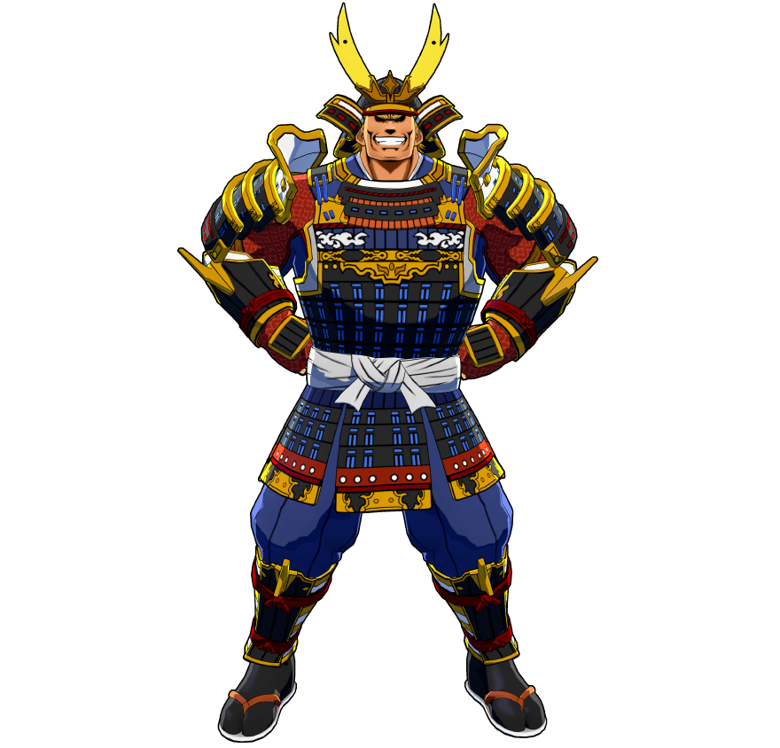 Un'armatura speciale realizzata appositamente per All Might.
Inamovibile, come una montagna.