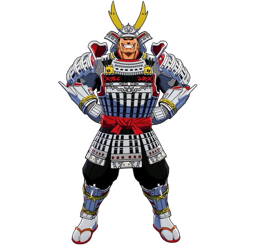 Un'armatura speciale realizzata appositamente per All Might.
Inamovibile, come una montagna.