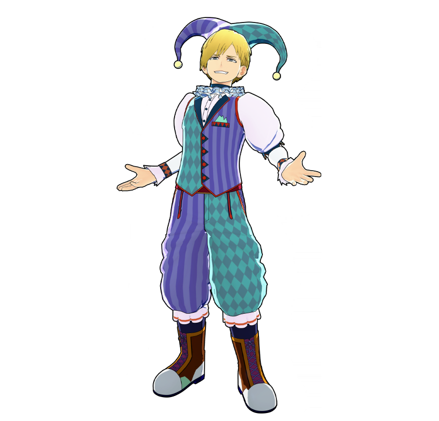 Il costume da giullare di Neito Monoma.
I suoi compagni di classe hanno commentato
