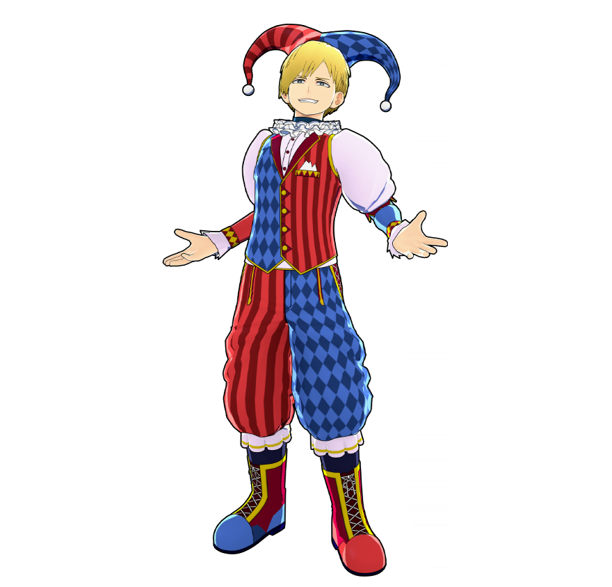 Il costume da giullare di Neito Monoma.
I suoi compagni di classe hanno commentato