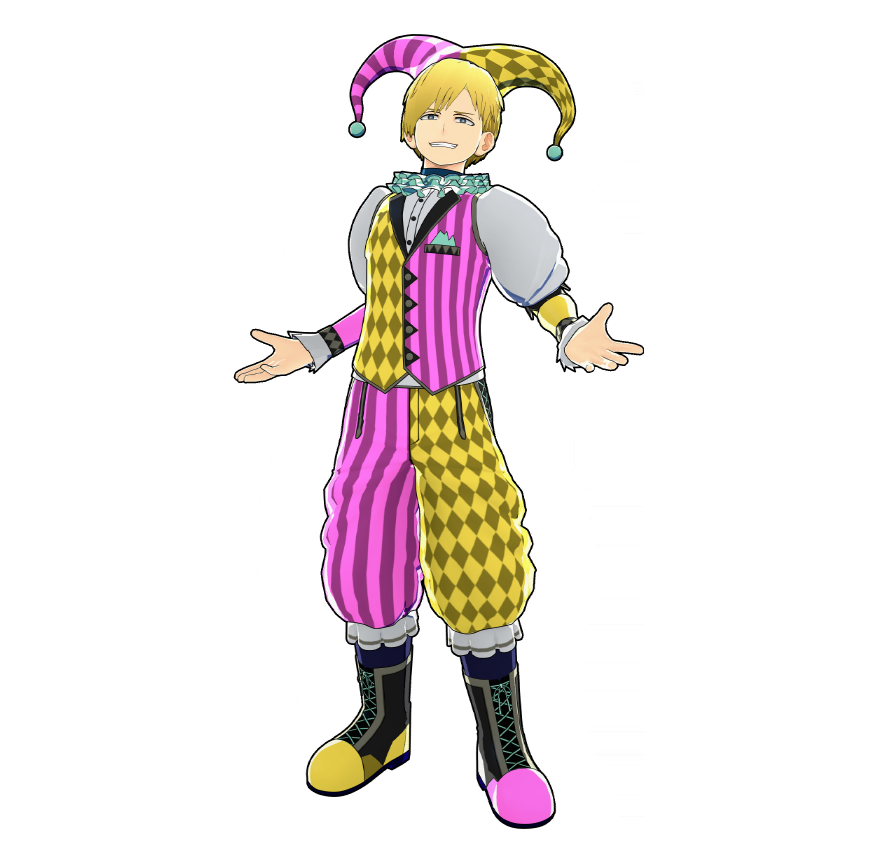 Il costume da giullare di Neito Monoma.
I suoi compagni di classe hanno commentato
