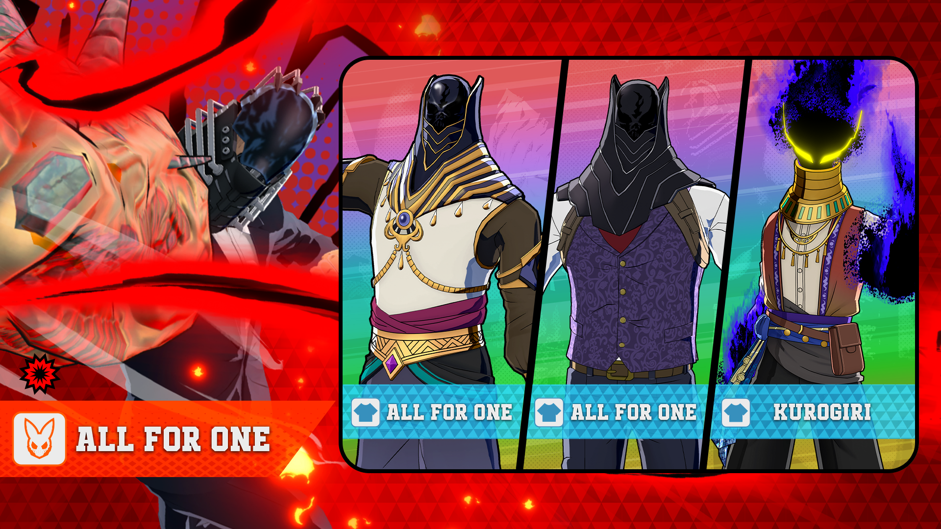 Pesca personaggio Alternative (S18): All For One disponibile!