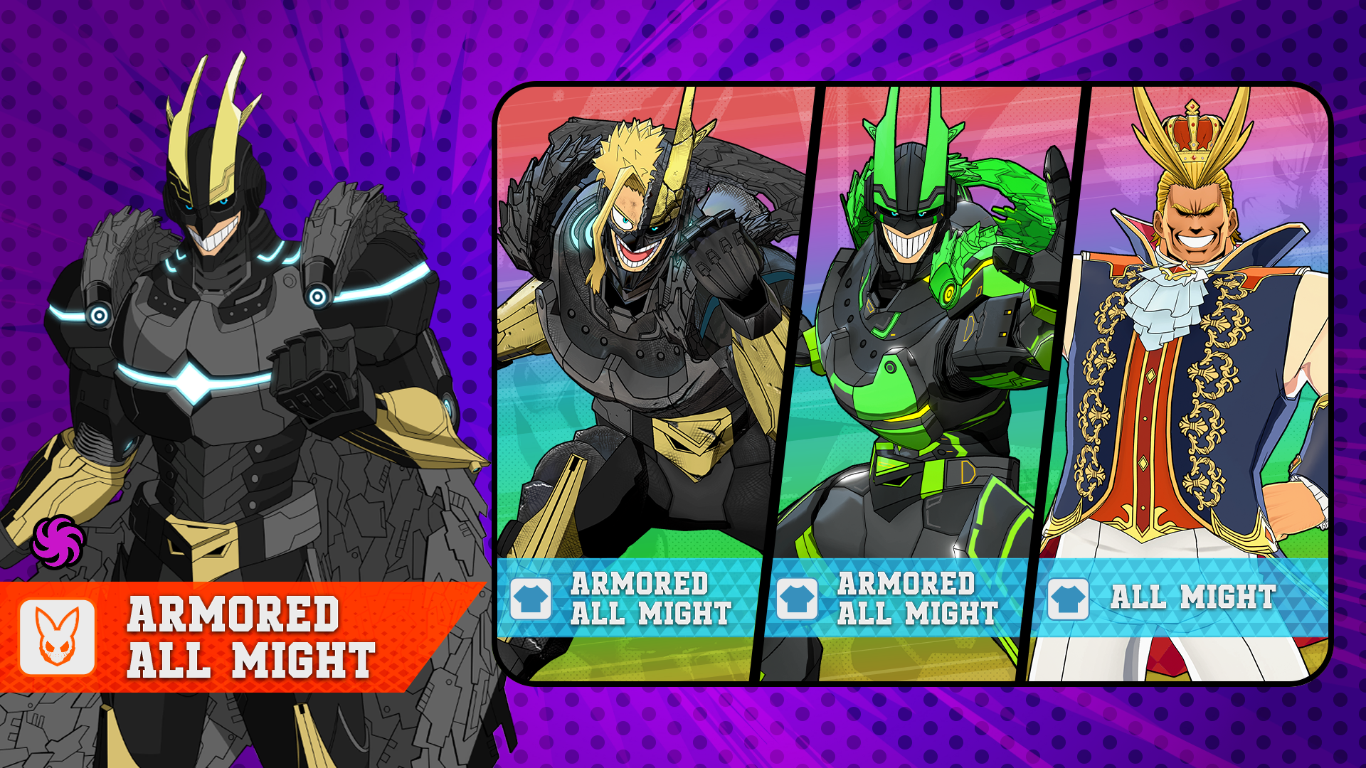 Pesca personaggio Original (S19): Armored All Might disponibile!